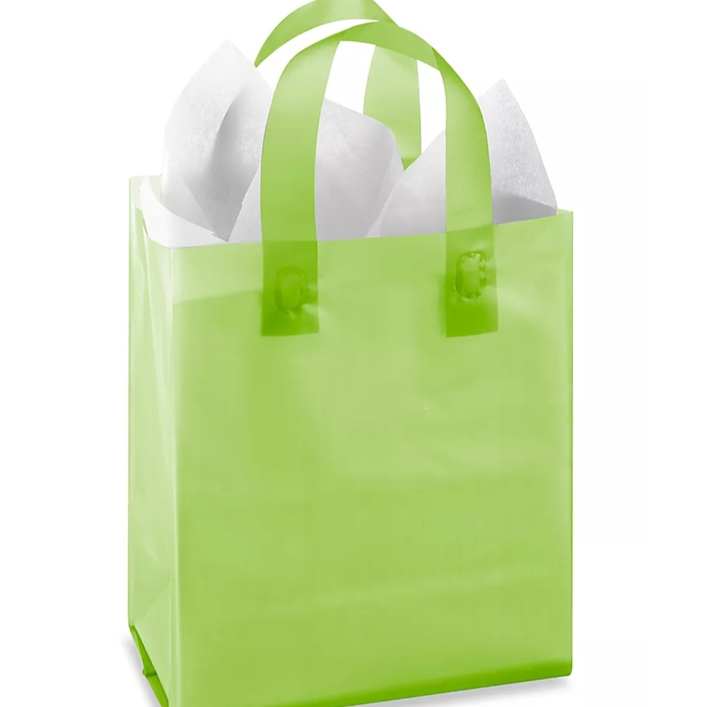 80 Vibrant Green Gift Bag with Handles